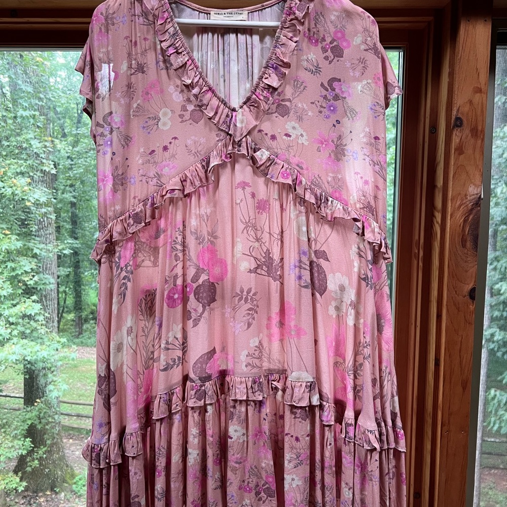 Wild Bloom Mini Dress - Blush